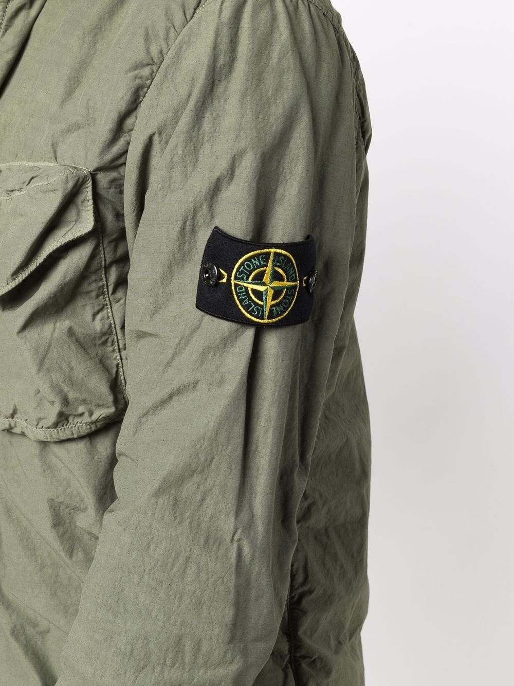 compass badge zipped jacket - 5