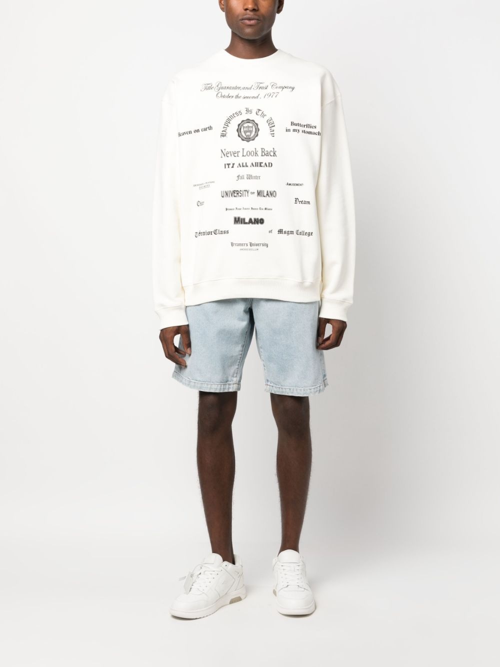 graphic-print cotton sweatshirt - 2