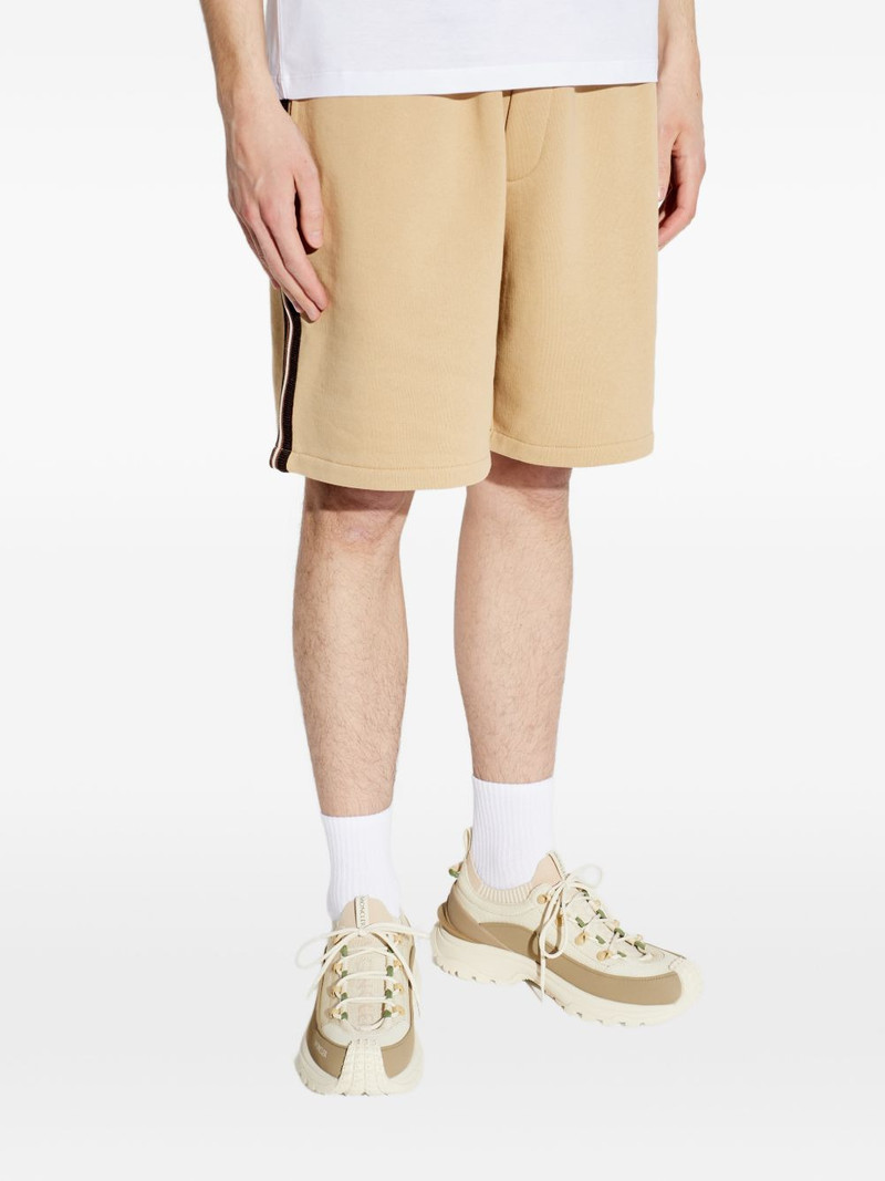 drawstring-detail striped cotton shorts 3