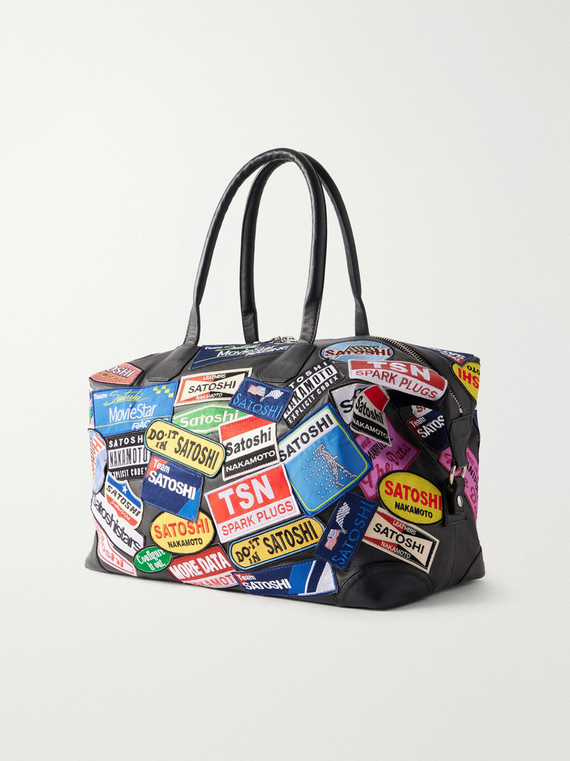 Codex Patch Weekender Embellished Leather Bag 4