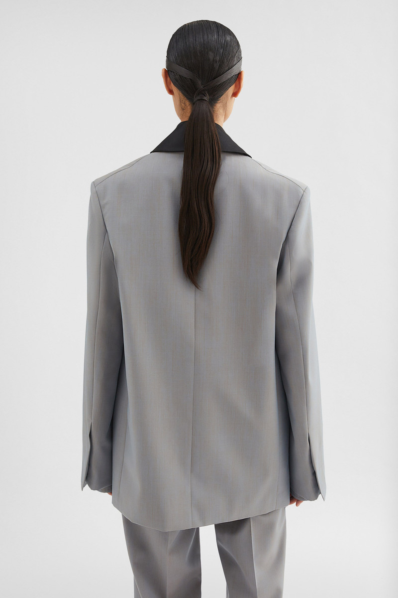 Wool Poplin Tailored Jacket 6