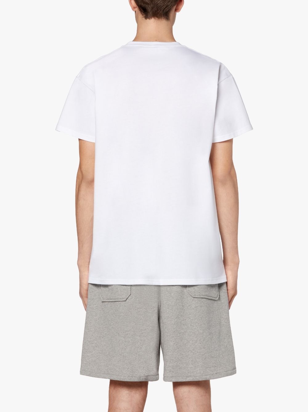 WHITE X BLUE COTTON RAIN OR SHINE T-SHIRT - 4