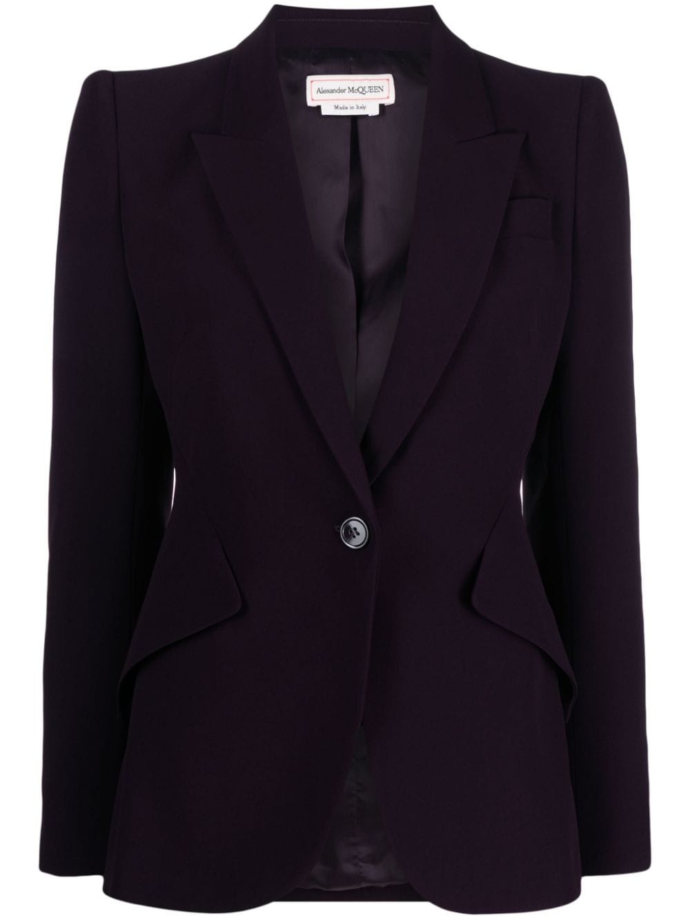 tailored single-breasted blazer - 1