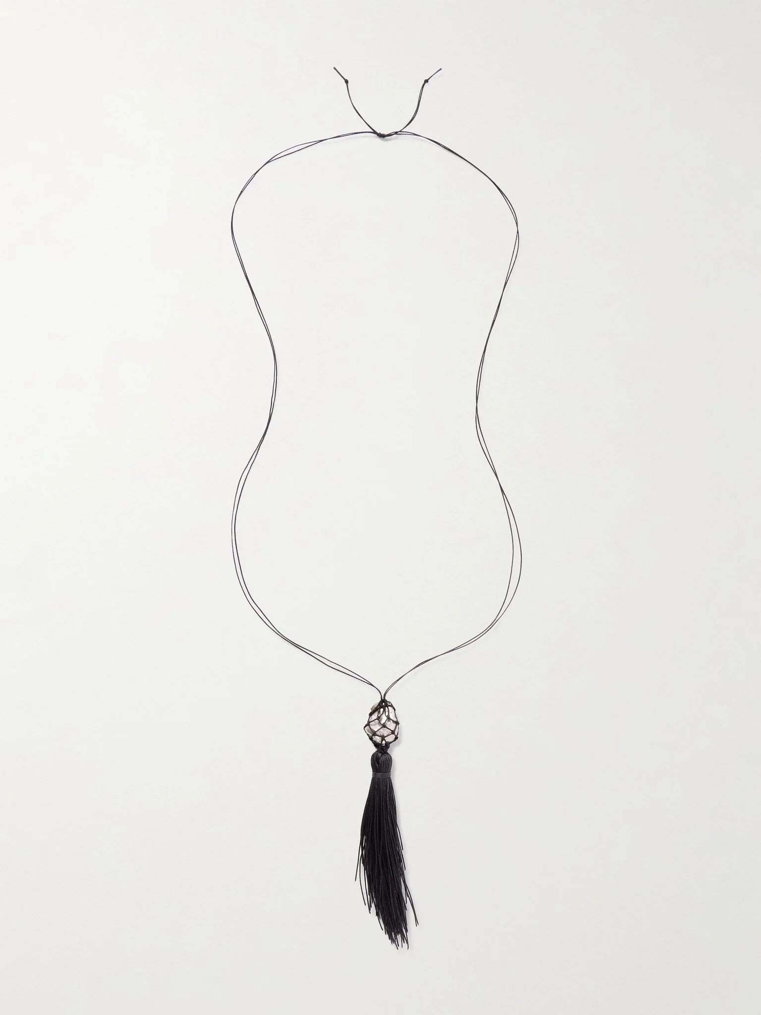 Melody cord and silver necklace Silver - 1