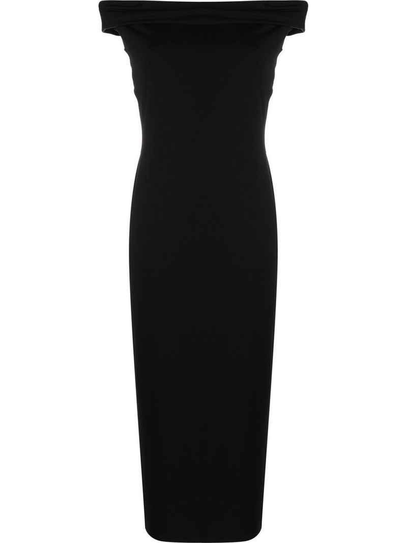 Jamen off-shoulder knitted midi dress 1