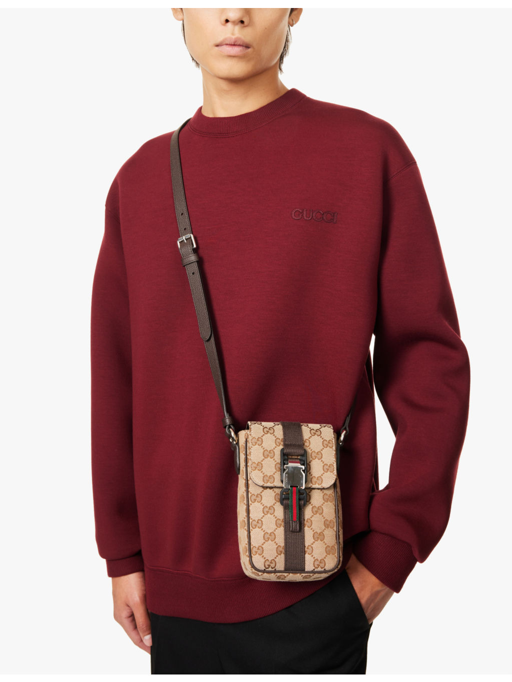 GG mini canvas messenger bag - 2