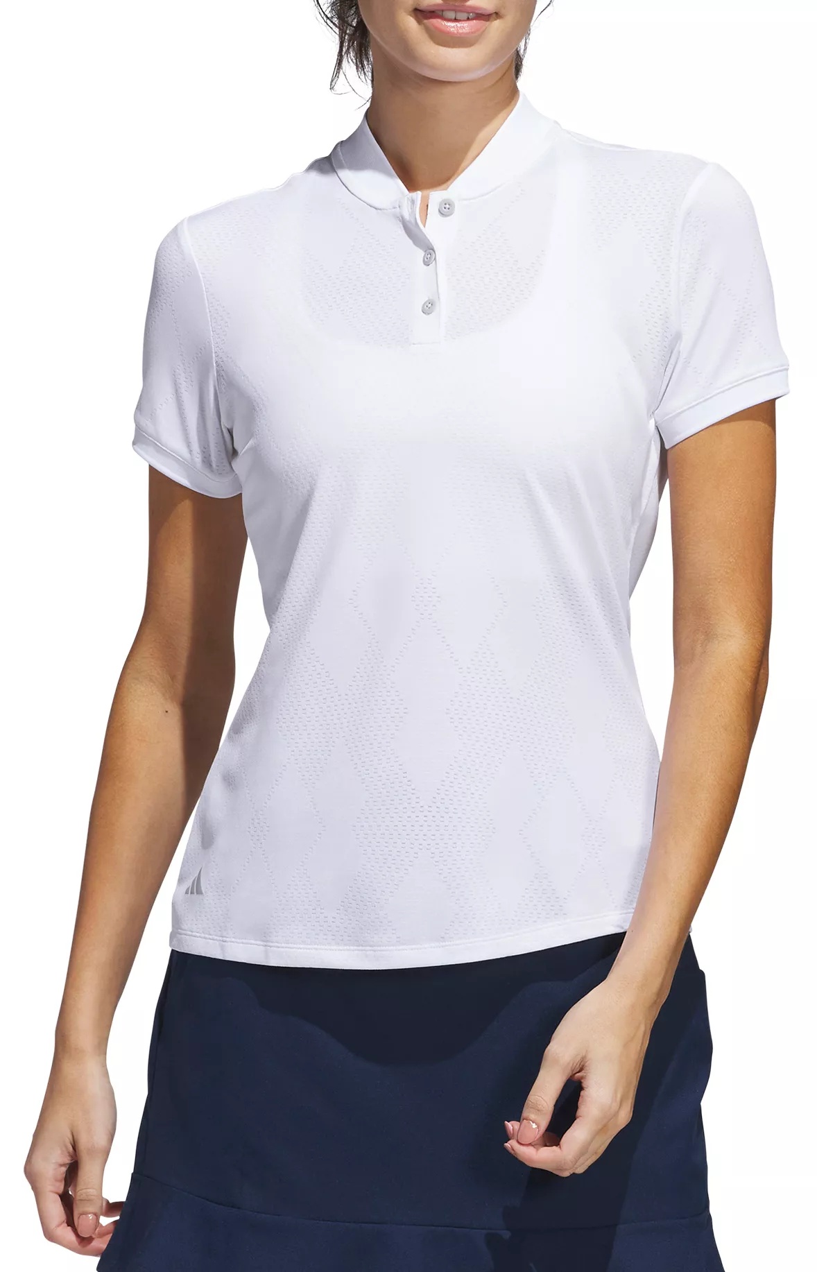 adidas Women's Ultimate365 Diamond Jacquard Golf Polo - 1