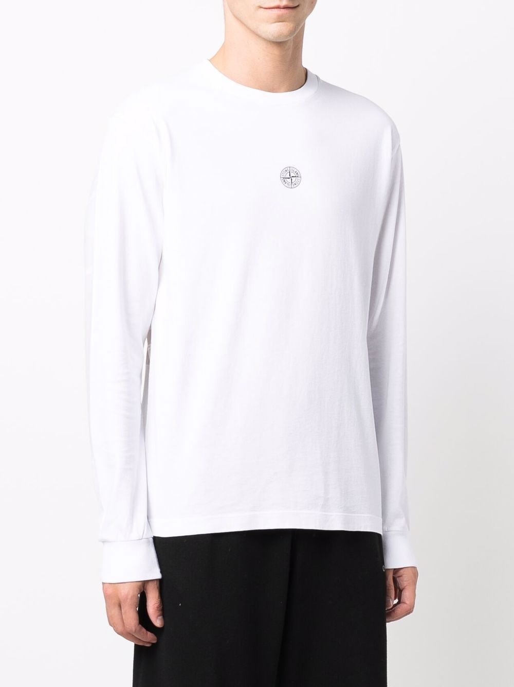 Compass motif long-sleeve T-shirt - 3