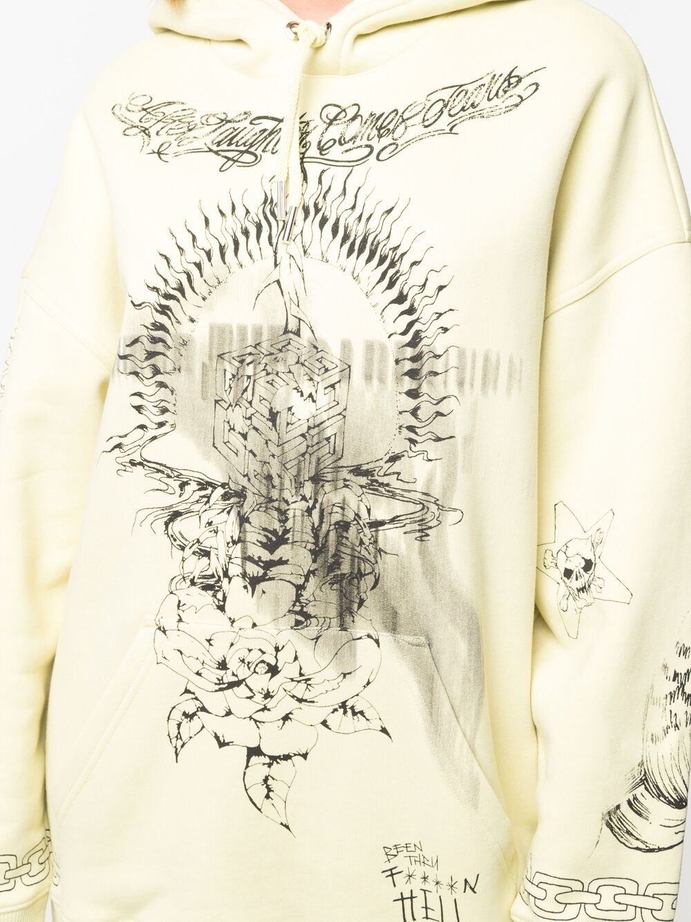 oversized printed hoodie - 5