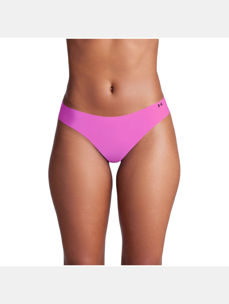 Women's UA Pure Stretch 3-Pack No Show Thong 1