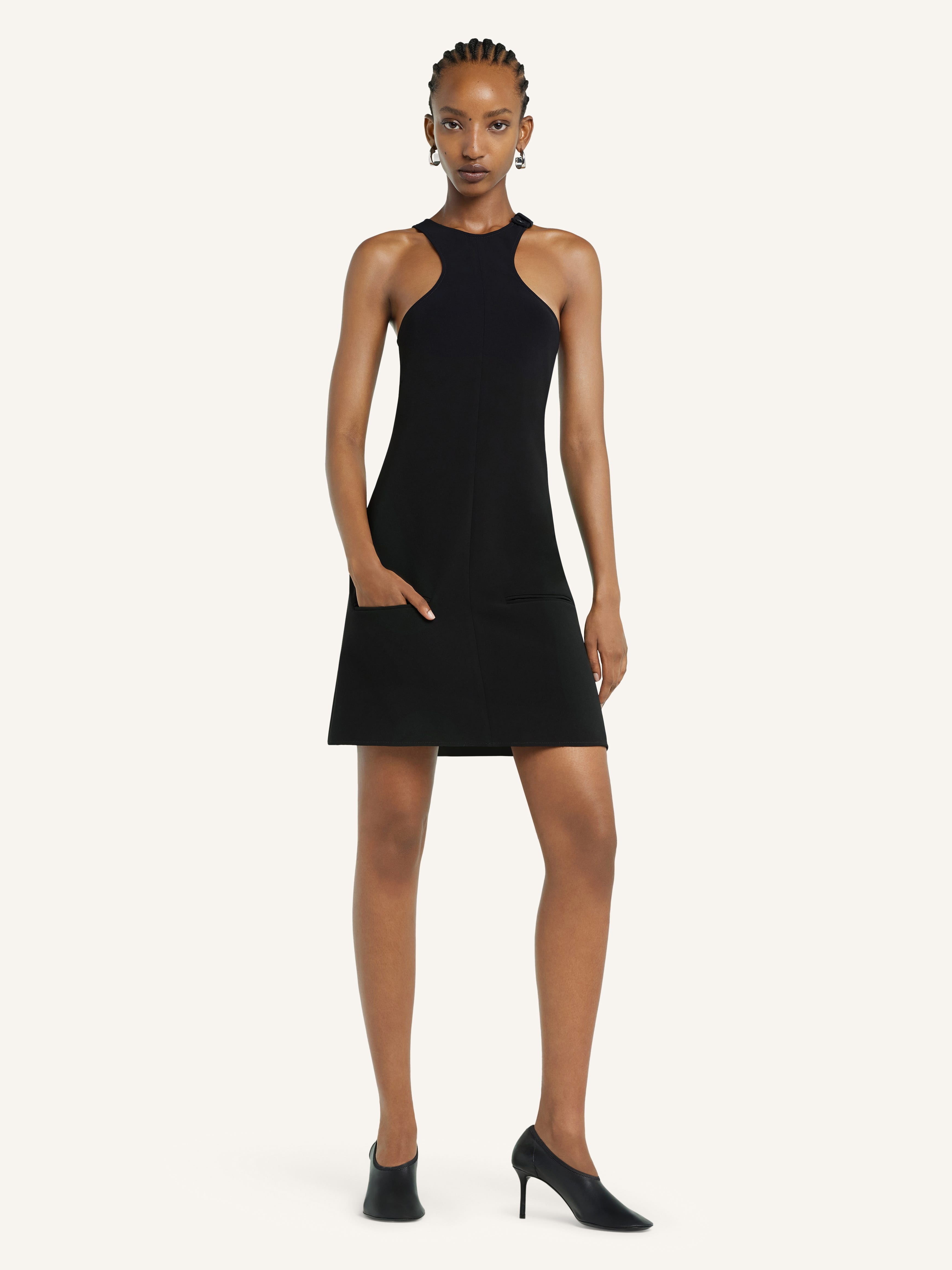 A-LINE SLEEVELESS SCUBA DRESS - 2