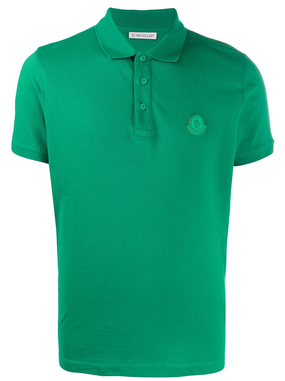 logo patch polo shirt - 1