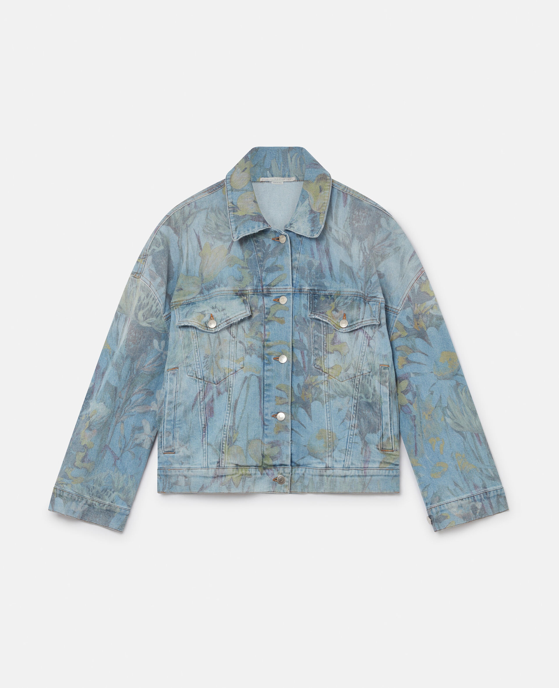 Rewild Flora Print Oversized Denim Jacket - 1