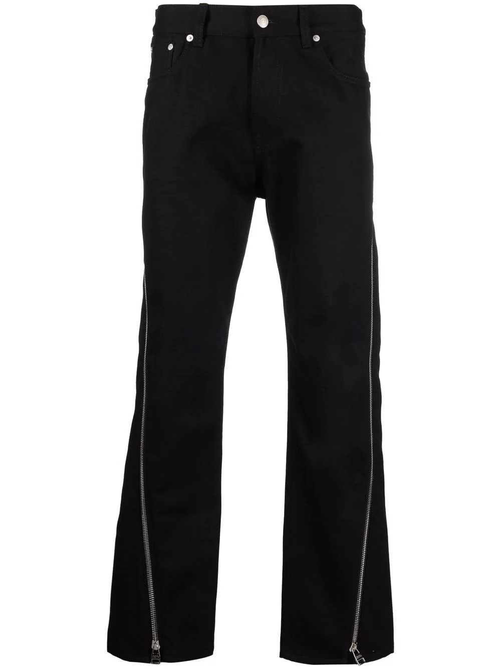 mid-rise straight-leg trousers - 1