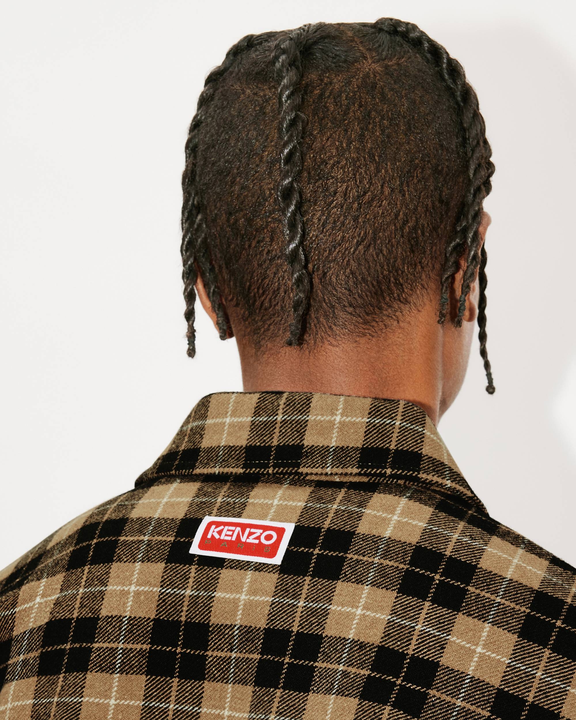 Checked wool overshirt - 6