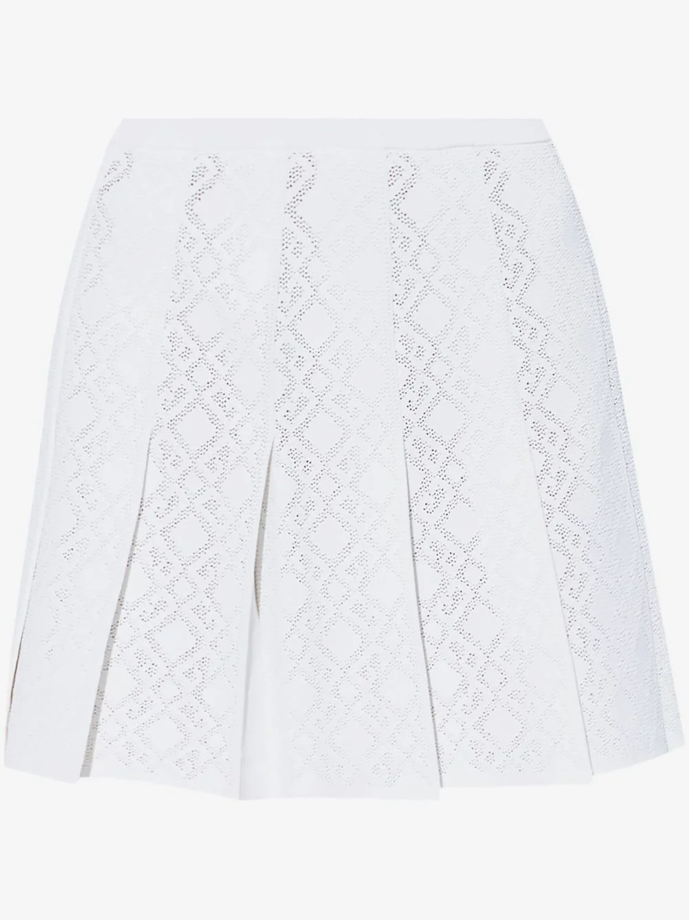 pleated skirt in monogram 72 jacquard - 1
