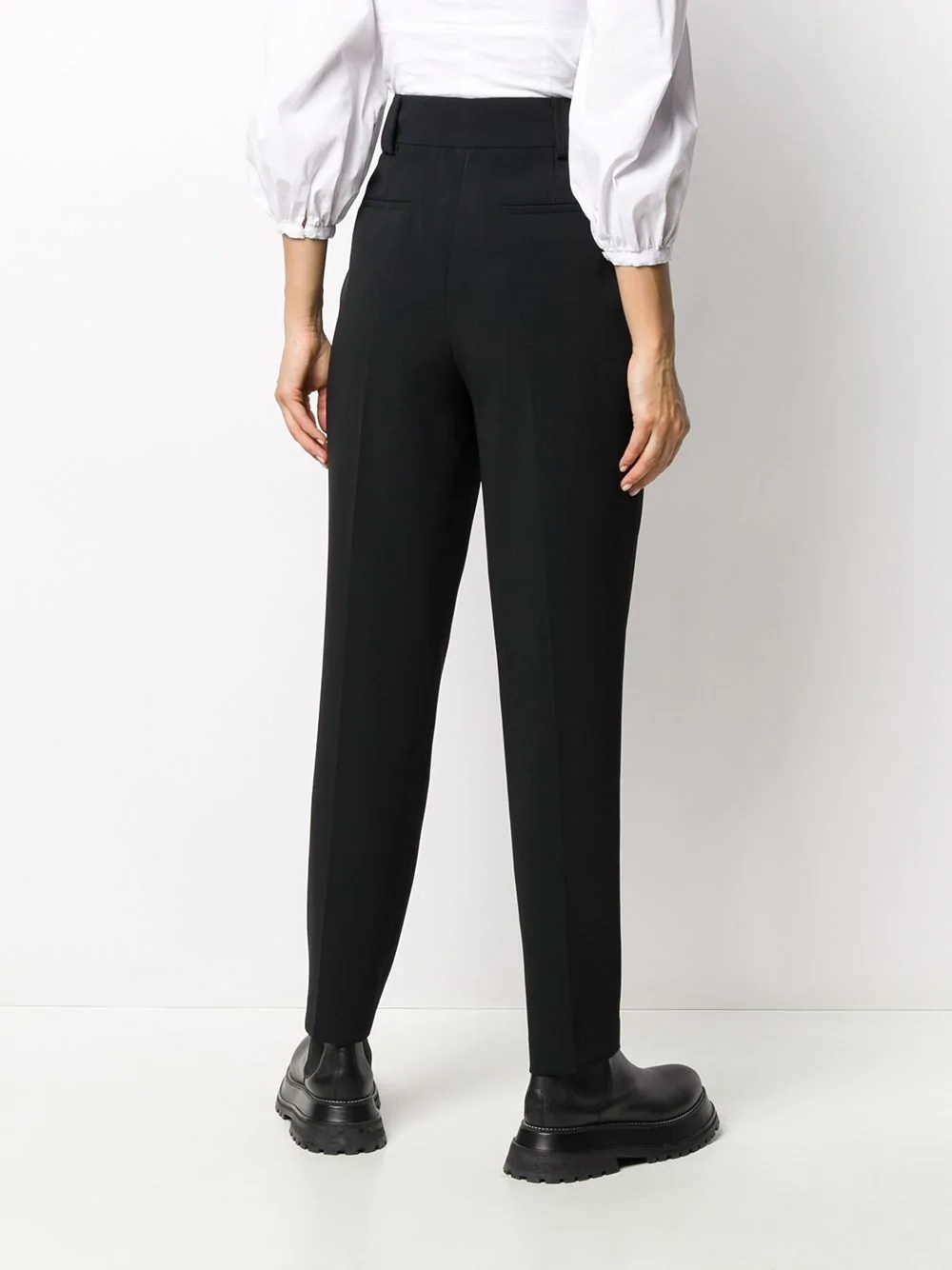 high-waist pleated trousers - 4