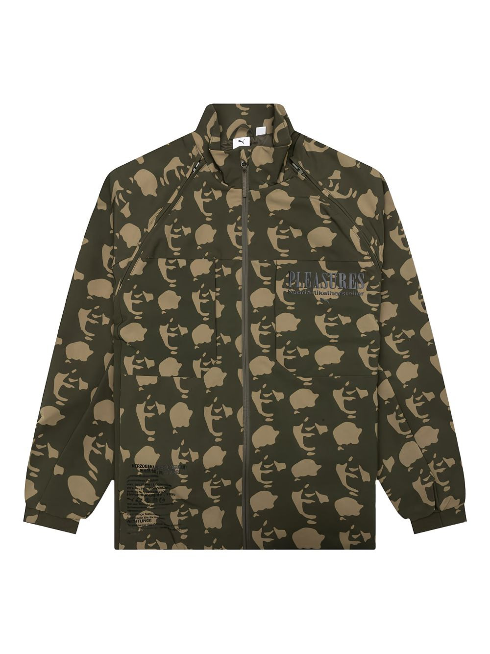 x Pleasures face-print zip jacket - 3