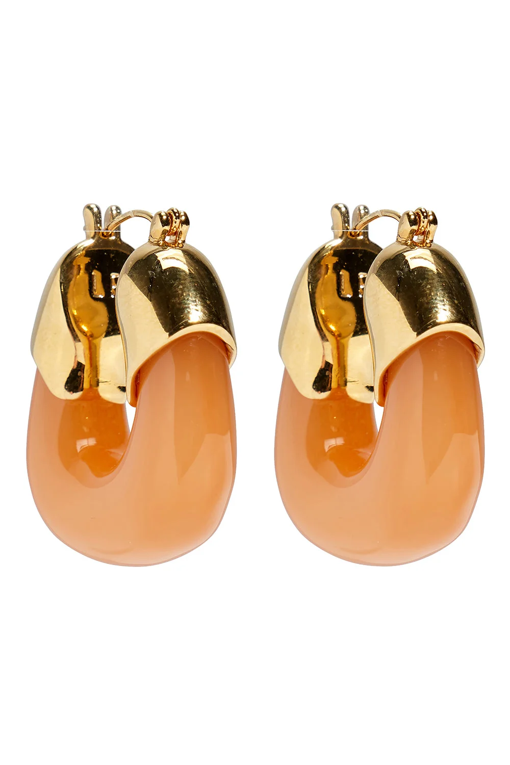 Tangerine Organic Hoop Earrings - 1