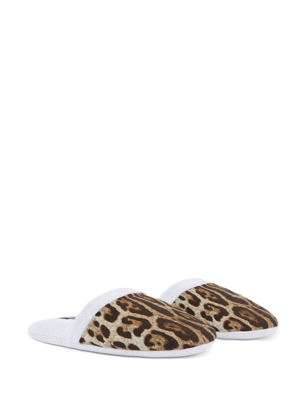 leopard-print terry slippers - 2