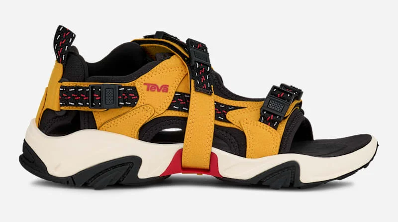 Wraptor Sandal in Saffron/Black - 1