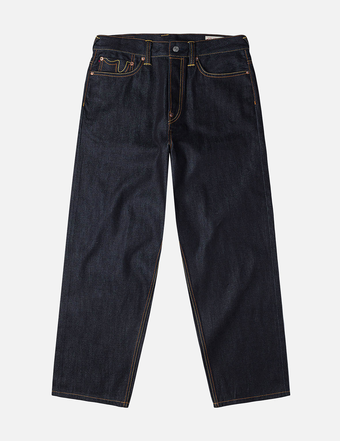 Red Daicock Print Loose Fit Jeans #2038 - 4