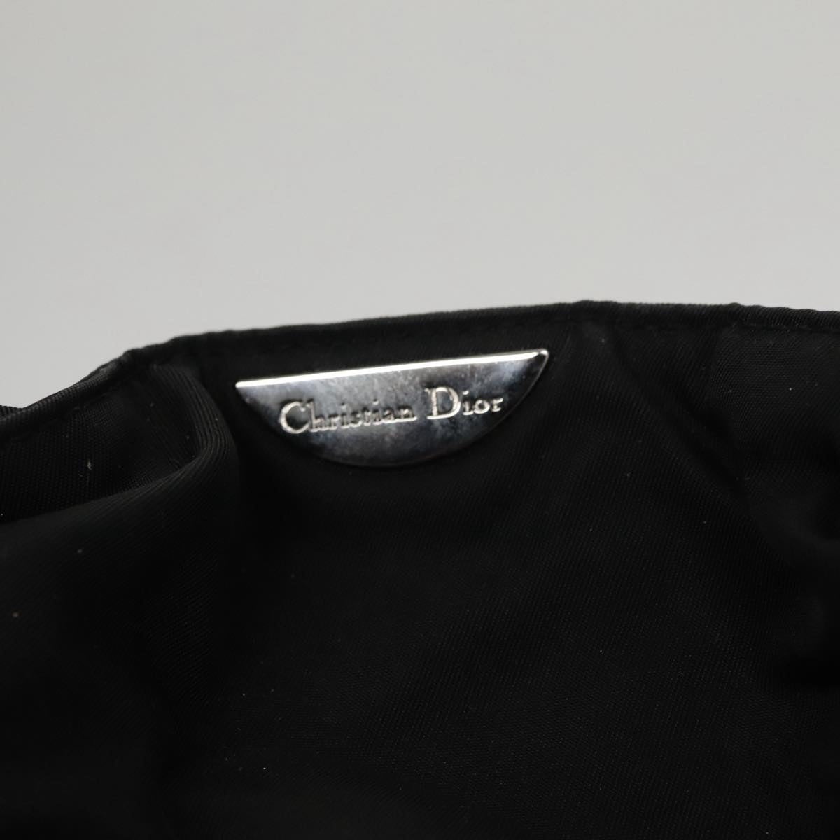 DIOR Maris Pearl Hand Bag Nylon Black - 14