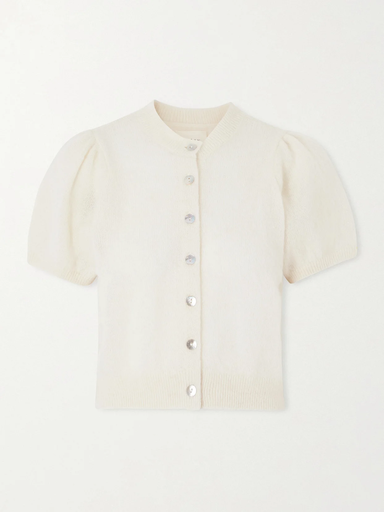 Anisa Gathered Alpaca-blend Cardigan - 1