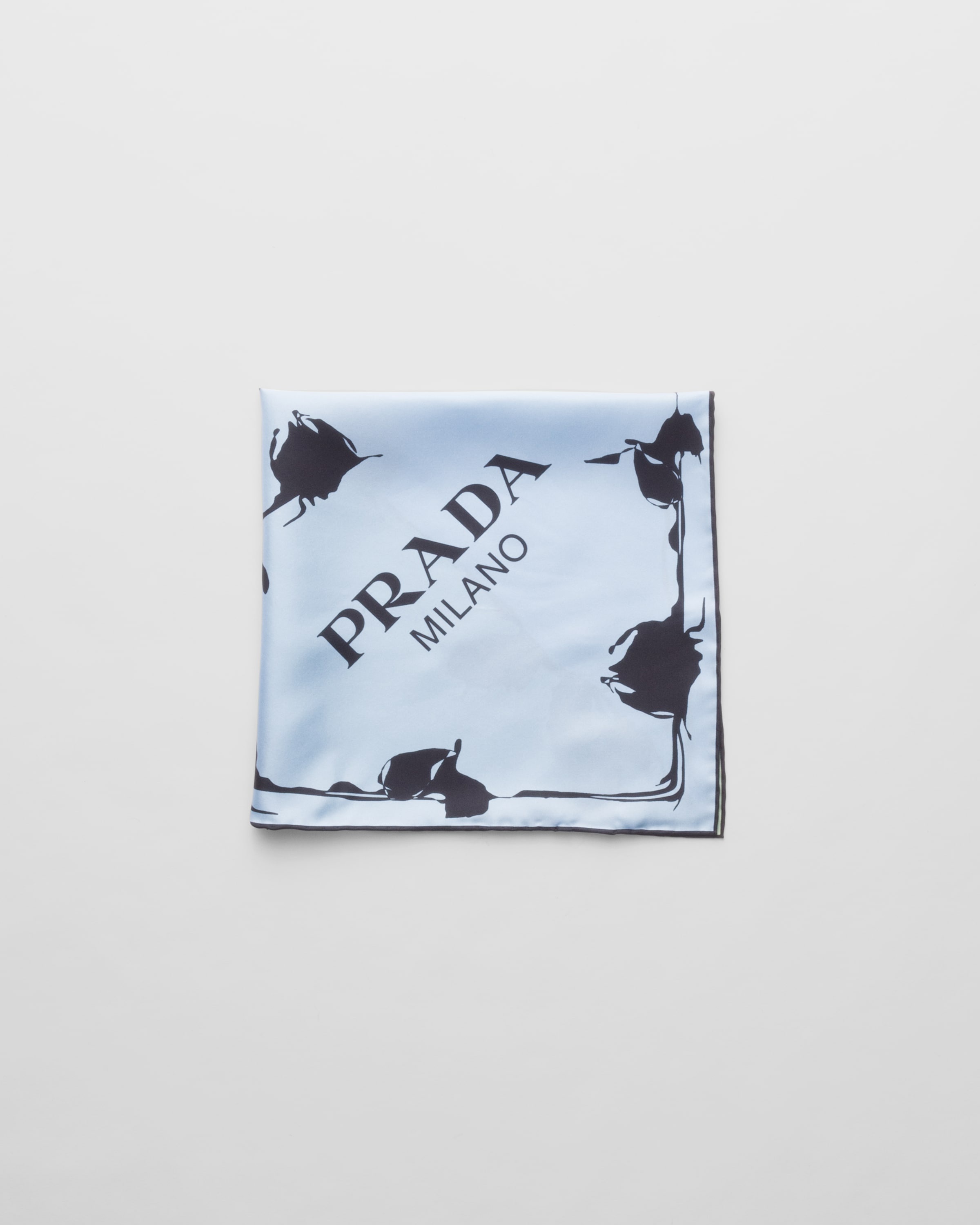 Printed twill scarf - 1