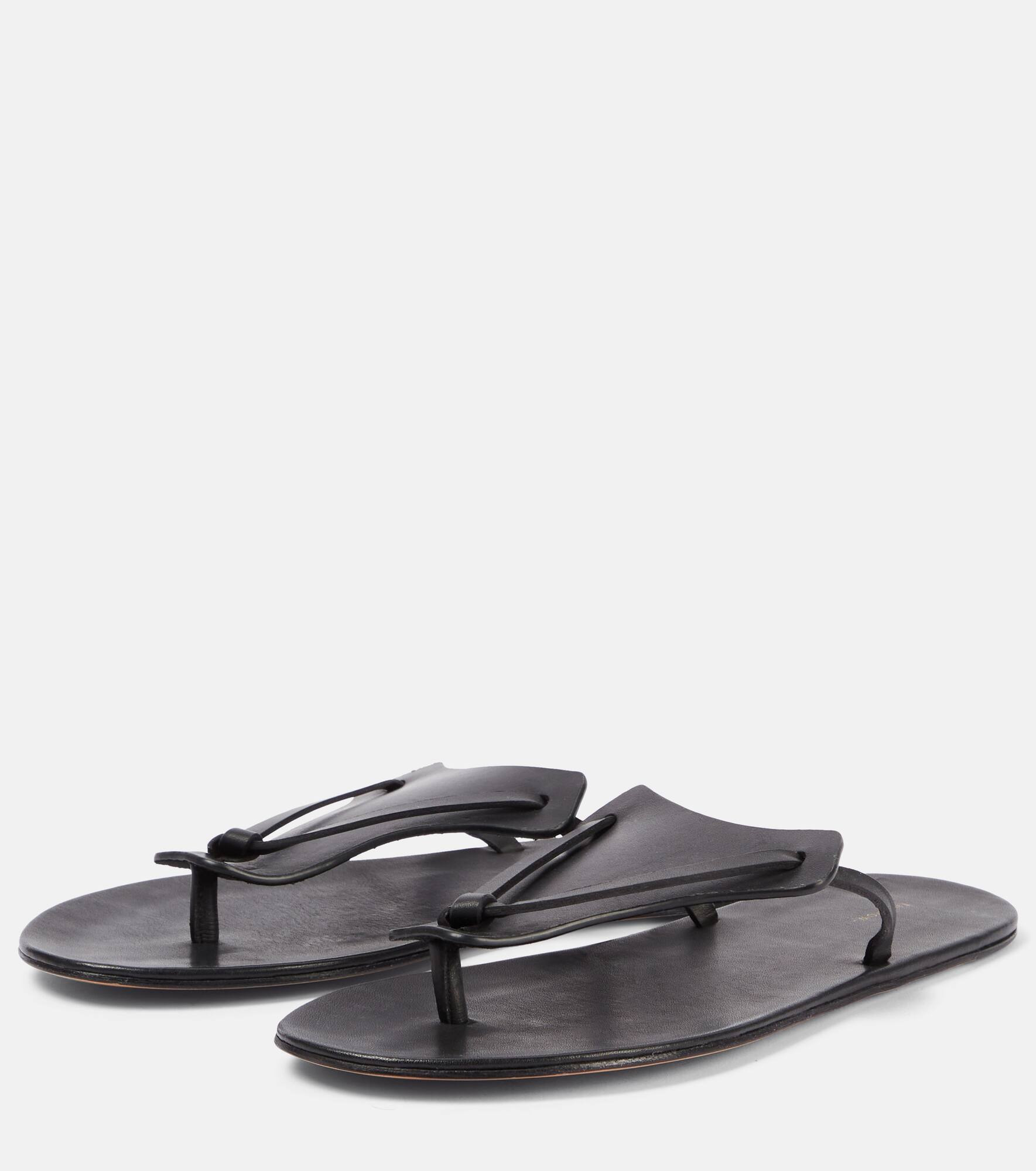 Helena leather thong sandals - 4