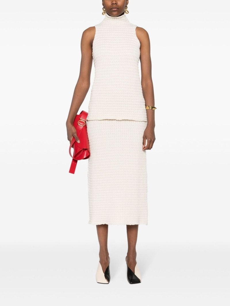 Jil Sander waffle-knit skirt outlook