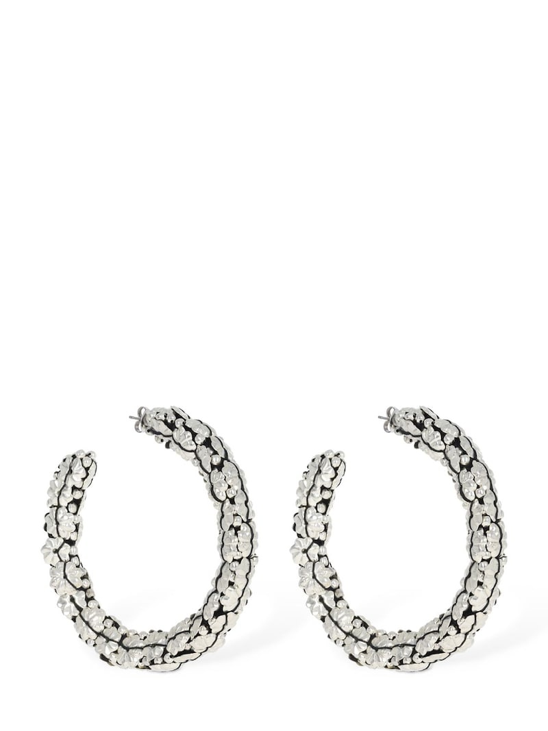 Metallic Someth hoop earrings - 3