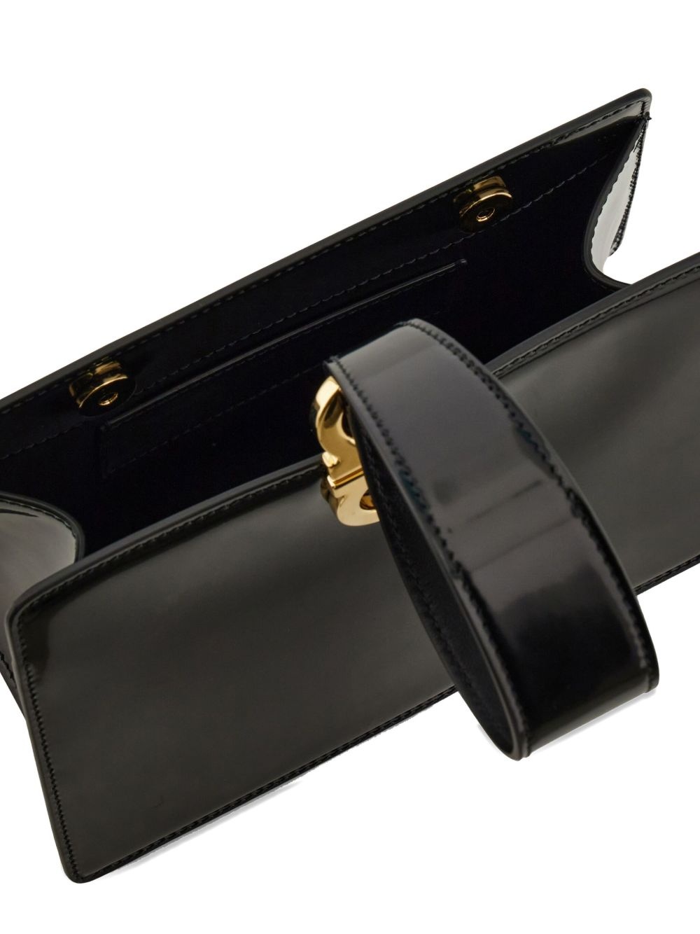 geometric leather handbag - 5