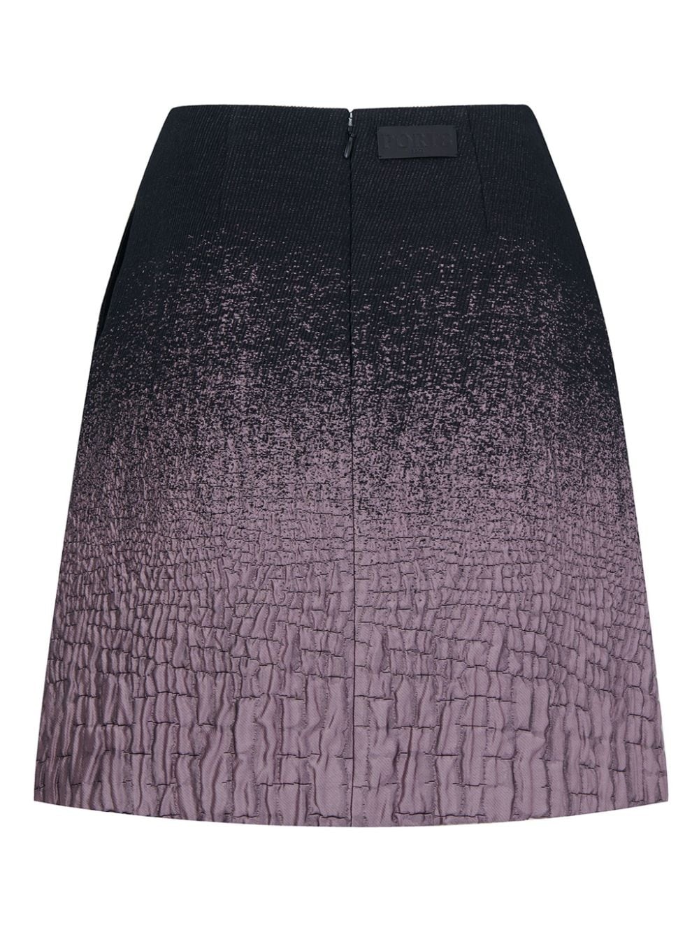 gradient-effect crickled skirt - 5
