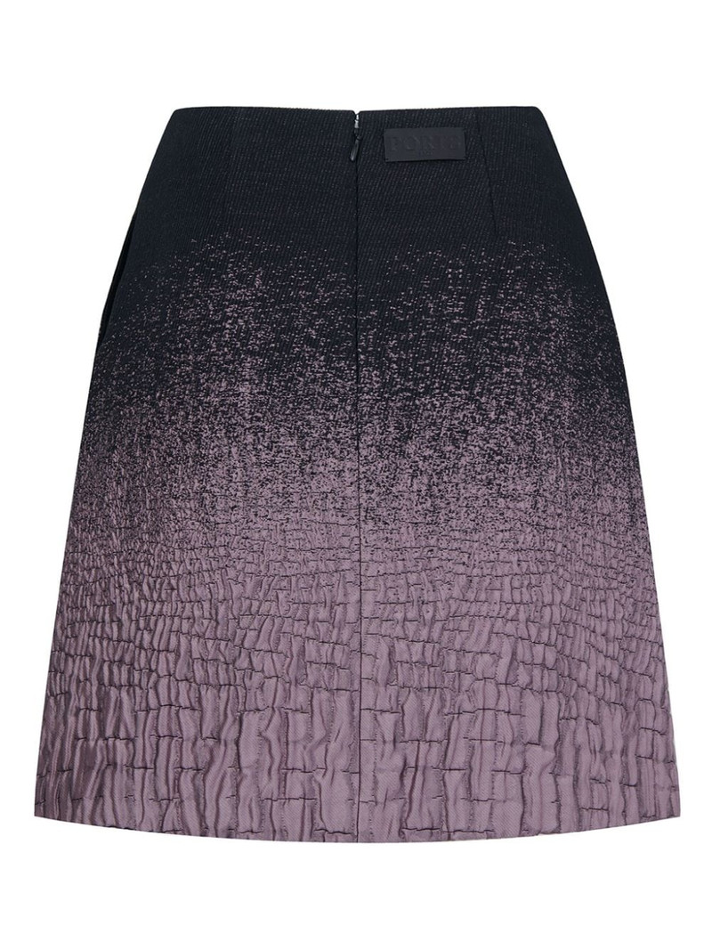 gradient-effect crickled skirt 5