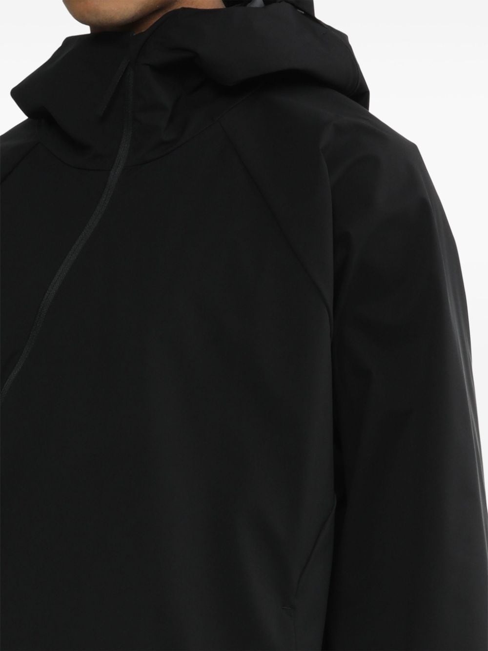 off-centre hooded jacket - 5