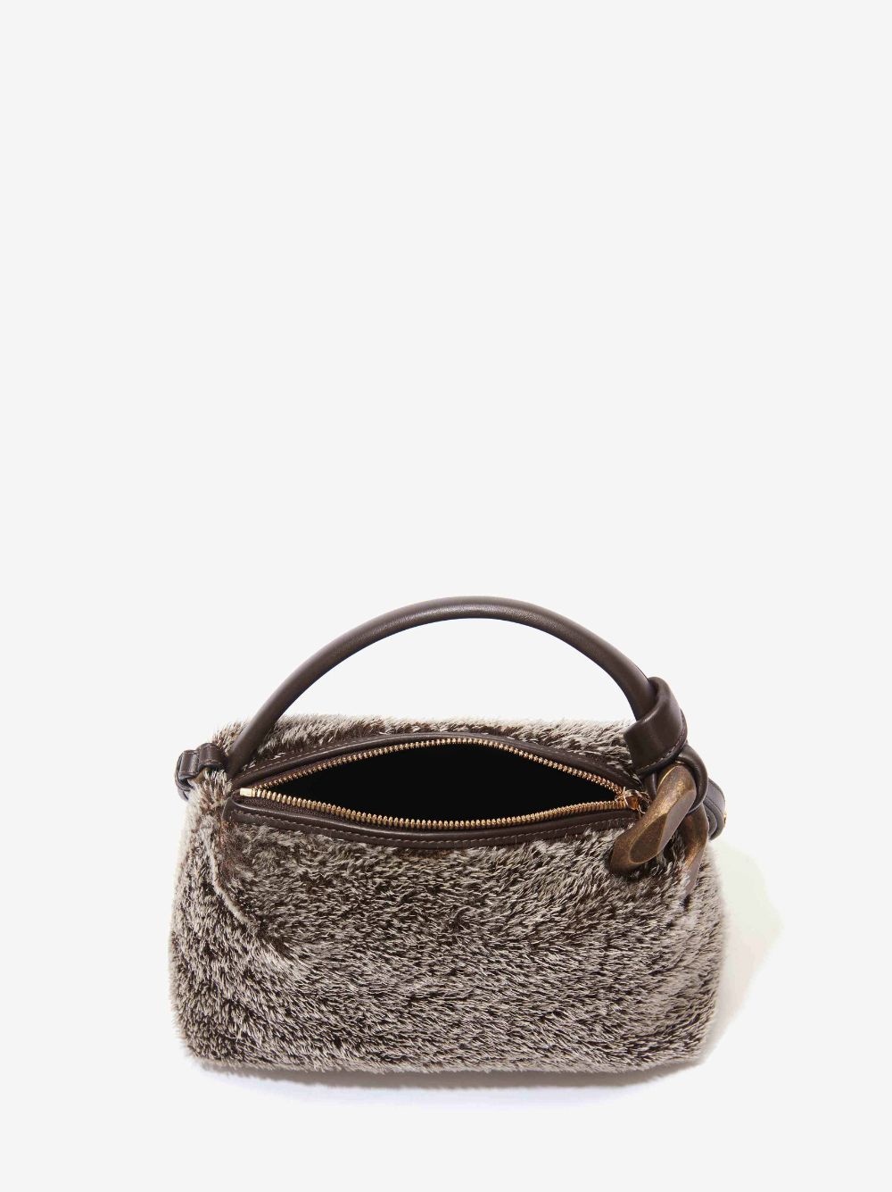 SMALL JWA CORNER BAG - MOHAIR CROSSBODY BAG - 3