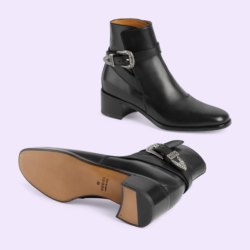 Men's ankle boot with buckle 6