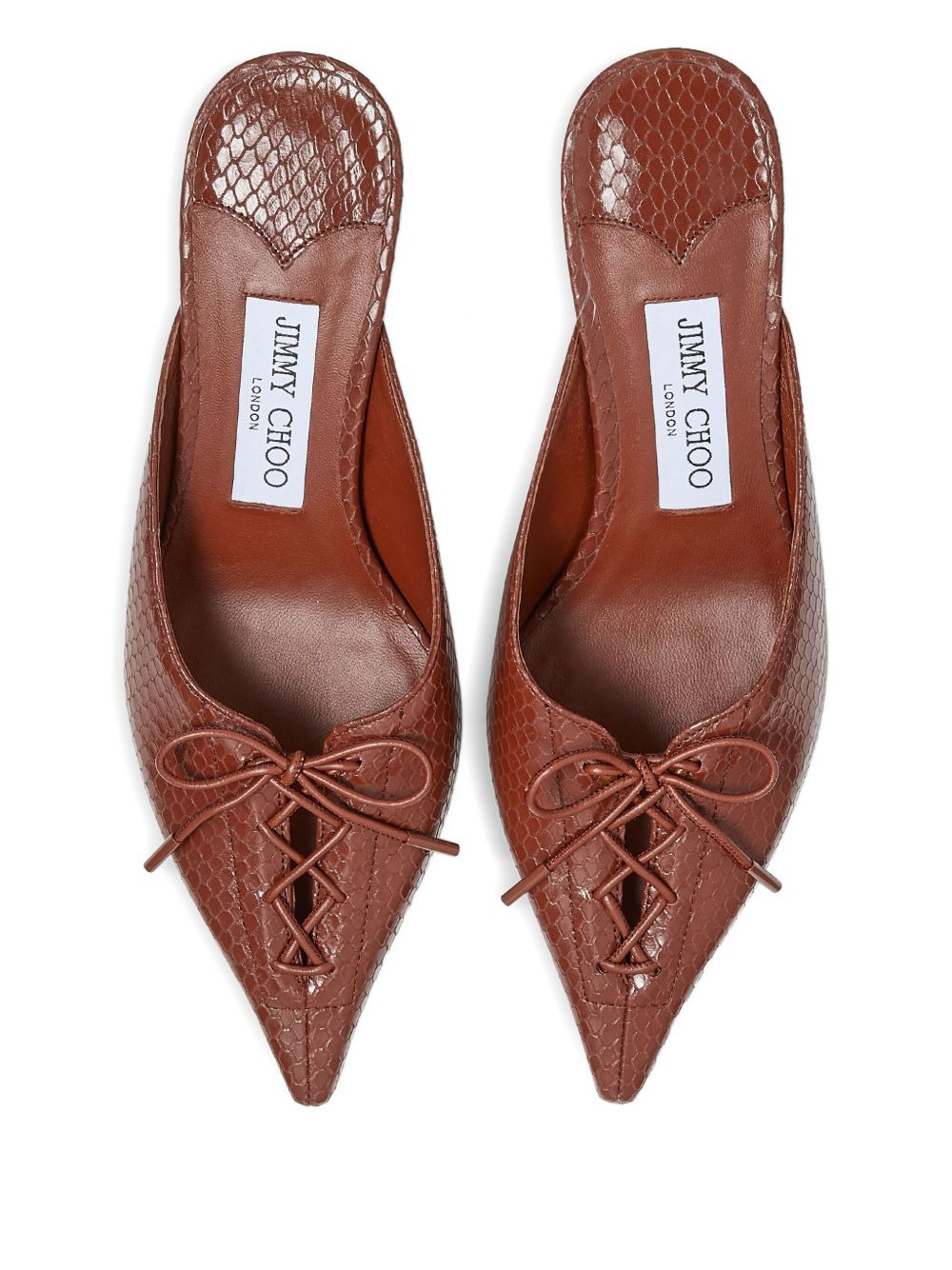 50mm Scarlett lace-up pointed-toe mules - 4