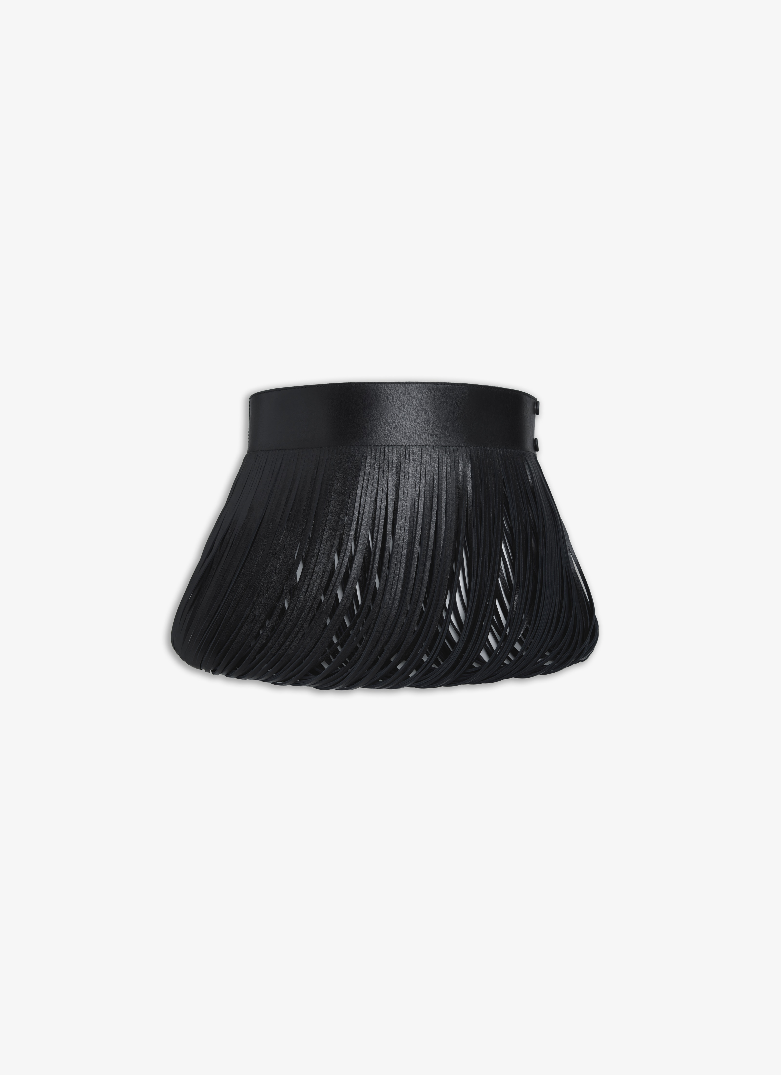 FRINGED LEATHER BELT - 1