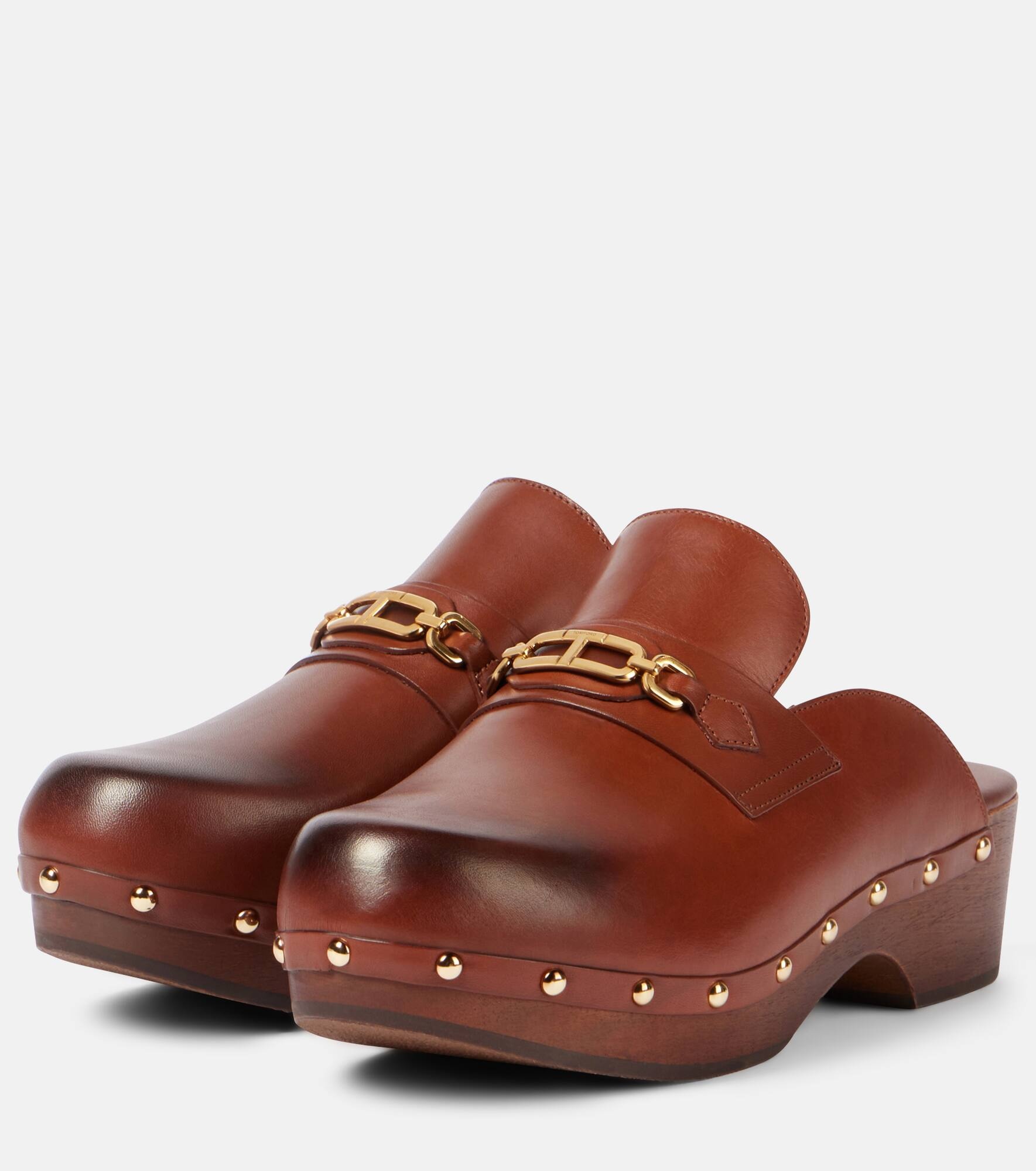 Whitney leather clogs - 4
