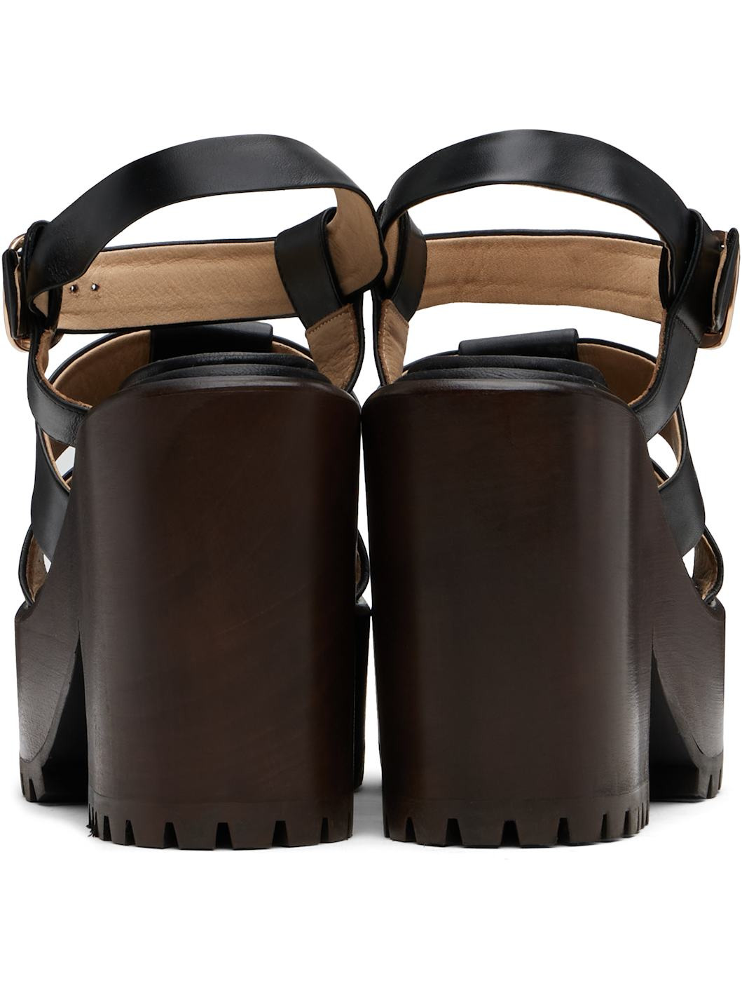Black Hera Platform Sandals - 2