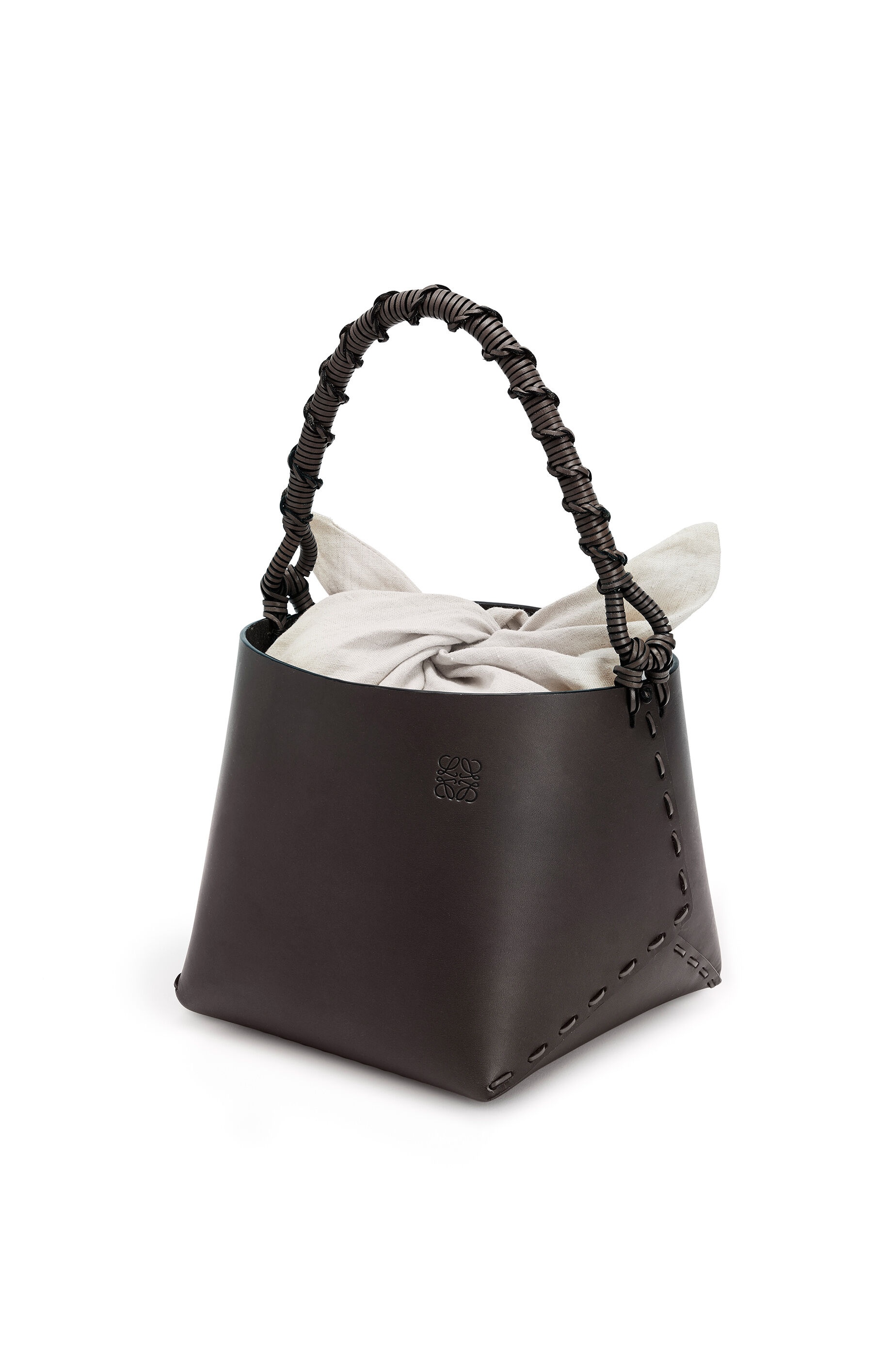 Bucket square bag in calfskin - 1