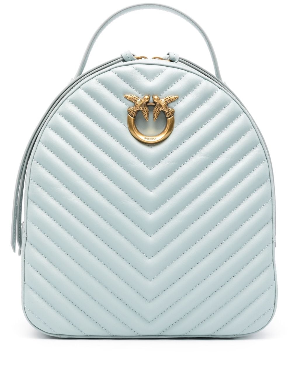 Love quilted leather backpack - 1