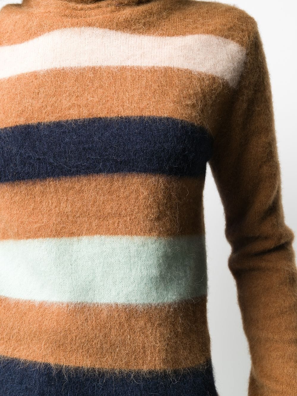 striped turtleneck jumper - 5