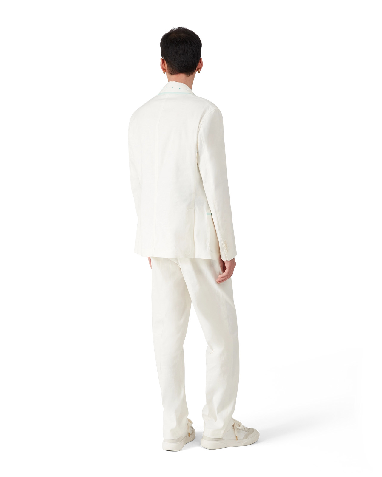 Linen Single Breasted Jacket | Casablanca Paris - 3