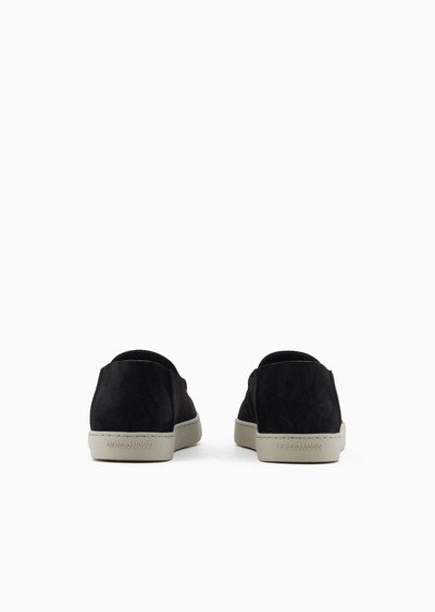 GIORGIO ARMANI Suede slip-ons outlook