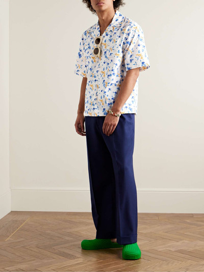 Marni Convertible-Collar Printed Cotton-Poplin Shirt outlook