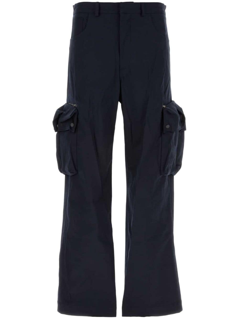 cotton-blend cargo trousers - 1