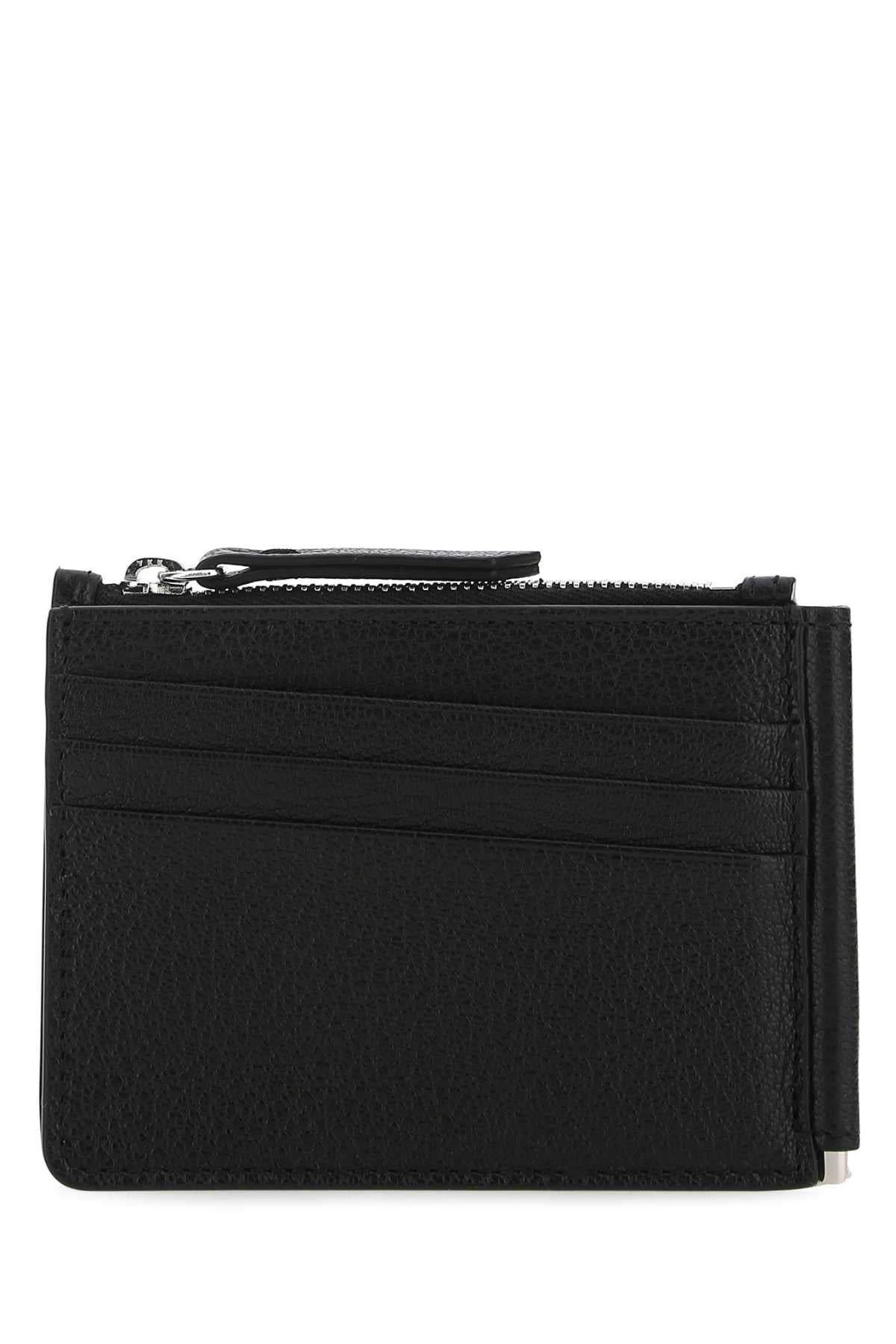 Maison Margiela Women Black Leather Card Holder - 3